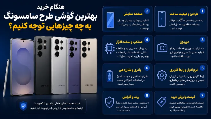 بهترین گوشی‌های طرح سامسونگ | معرفی و مقایسه بهترین مدل‌ها